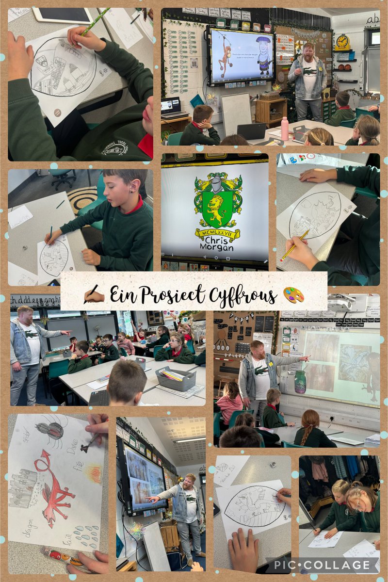 Diolch enfawr <a href="/chrism_wales/">Chris Morgan</a> am gyflwyno prosiect cyffrous a helpu ni ddatblygu ein sgiliau dylunio! Methu aros i weld ein murlun dod i fyw!✍🏽👩🏼‍🎨 A huge thank you to Chris Morgan for helping us design our mural! We can’t wait to see it come to life🎨🖌️<a href="/UnitedWelsh/">United Welsh</a> <a href="/EAS_ExpressArts/">EAS_ExpressiveArts</a>