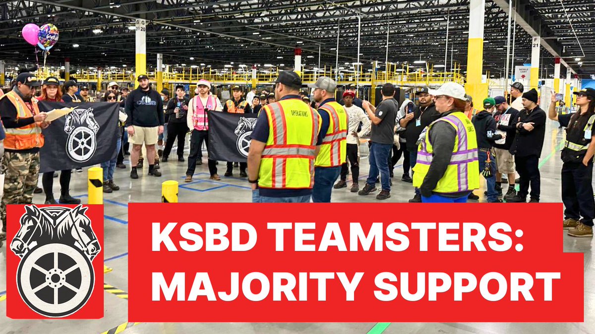 Ladies and gentlemen, we got it

#Amazon’s West Coast region air hub KSBD is a Teamster shop