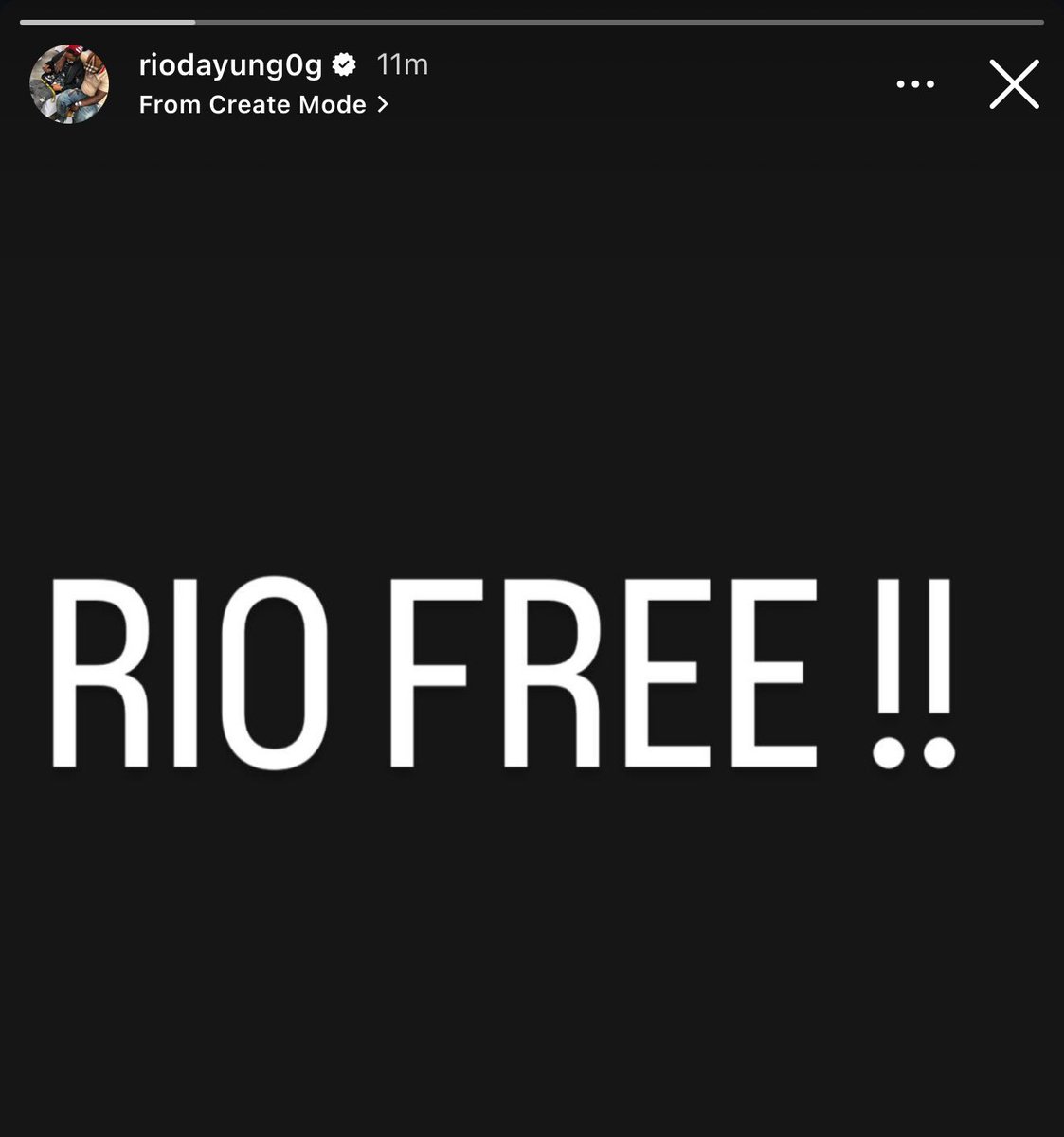 STRAPPEDUS's tweet image. Rio Da Yung OG is finally free after serving 3 years and 8 months in prison  🚨🎉