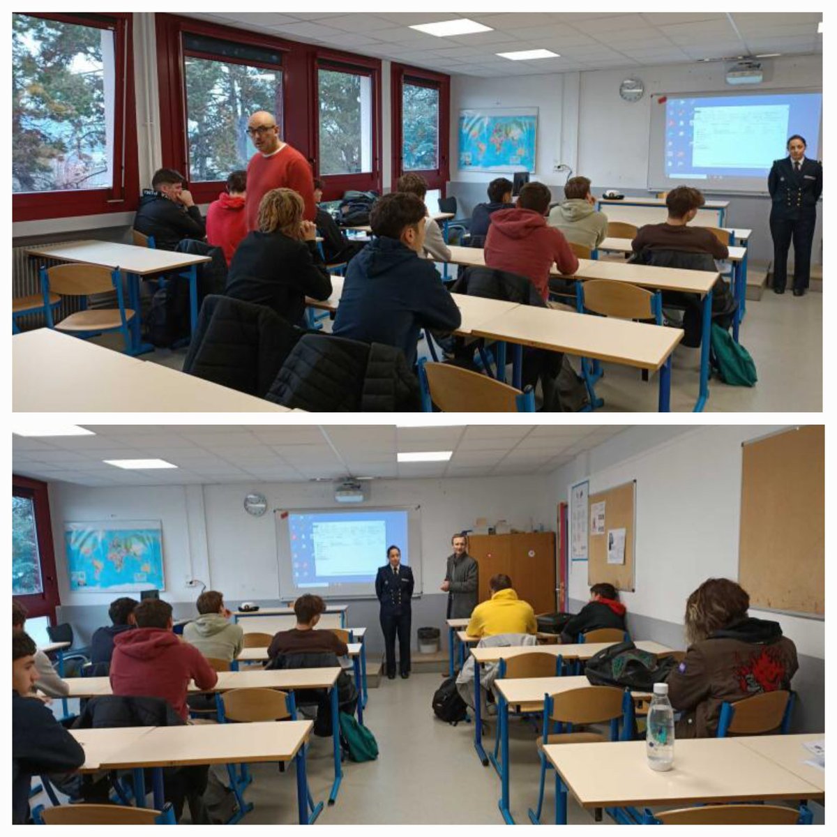 Lycée C&A Dupuy - Le Puy en Velay (@cad_le_puy) on Twitter photo Nouvelle intervention d'une personnalité emblématique devant la classe de défense⚓. Le Premier Maître Émilie Dufresne témoigne d'un engagement de 15 années au service de l'aéronavale ce mercredi 11 décembre 2024. Engament, responsabilité, compétence.⚓ <a href="/Edef_Clermont/">Délégué académique à l'éducation à la Défense</a> <a href="/DSDEN_43/">DSDEN de Haute-Loire🇫🇷</a> Nouvelle intervention d'une personnalité emblématique devant la classe de défense⚓. Le Premier Maître Émilie Dufresne témoigne d'un engagement de 15 années au service de l'aéronavale ce mercredi 11 décembre 2024. Engament, responsabilité, compétence.⚓ <a href="/Edef_Clermont/">Délégué académique à l'éducation à la Défense</a> <a href="/DSDEN_43/">DSDEN de Haute-Loire🇫🇷</a>