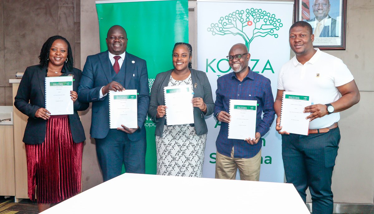 JMbesya's tweet photo. Konza Technopolis CEO John Paul Okwiri signed an MOU with Joan Mbesya, CEO of TechMindset Africa, joined by Prof. Wahab Egbewole (Unilorin VC) and Ismail Eleburuike (SchoolTry CEO) to foster innovation and entrepreneurship in tech. https://t.co/k6PNYM3mo3