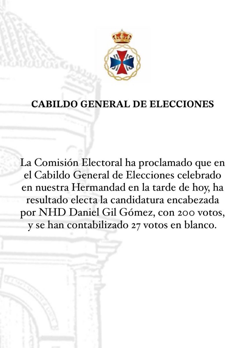 📍CABILDO GENERAL DE ELECCIONES