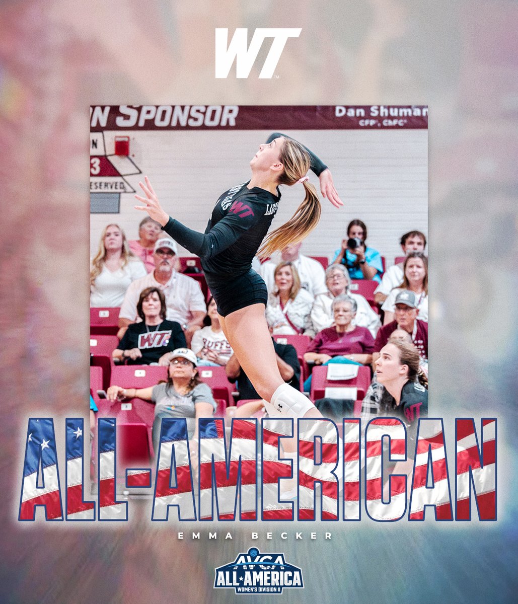 WT Volleyball (@wtamuvolleyball) on Twitter photo Emma Becker Named a First Team AVCA All-American  
#BuffNation // #Allin // #Give // #GTB Emma Becker Named a First Team AVCA All-American  
#BuffNation // #Allin // #Give // #GTB