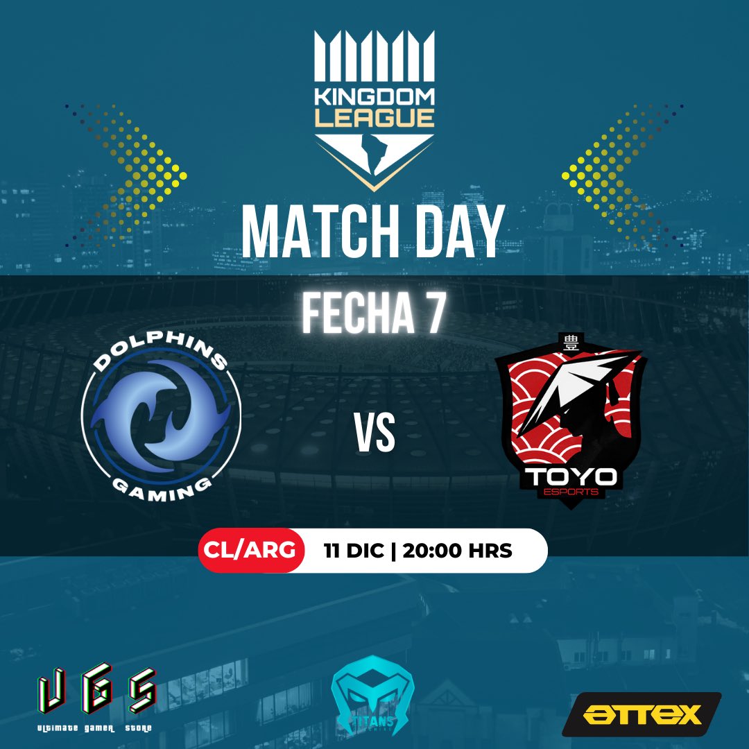 DGaming_org's tweet photo. Hoy va a ocurrir algo increíble.
@DGaming_org se enfrenta a @ToyoEsports 🚀
No se lo pierdan, será transmitido en:
https://t.co/4v10AHalAK 📺
#valorantlas #tier3 #kindomleague #godolphins https://t.co/IBZ0Awyd0n
