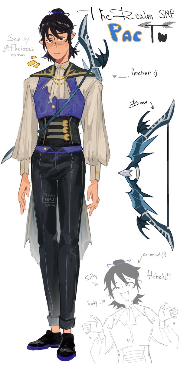 Ssshenmu's tweet photo. oh pac archer in corset save me 🙏

#TheRealm #therealmfanart #pactwfanart https://t.co/ddDOGfG5j0