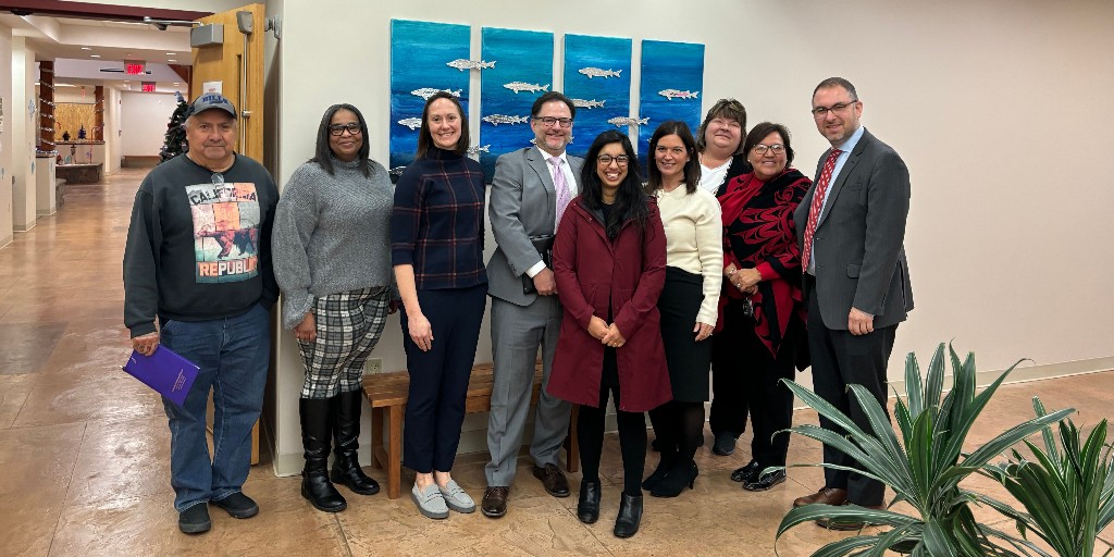 NYSEDNews's tweet photo. Today, New York State Education Department staff met with leaders of the Tuscarora Nation and @NYSomh to discuss services and supports we can provide in partnership to enhance the well-being of Tuscarora Nation students. https://t.co/O45YrjXqbY