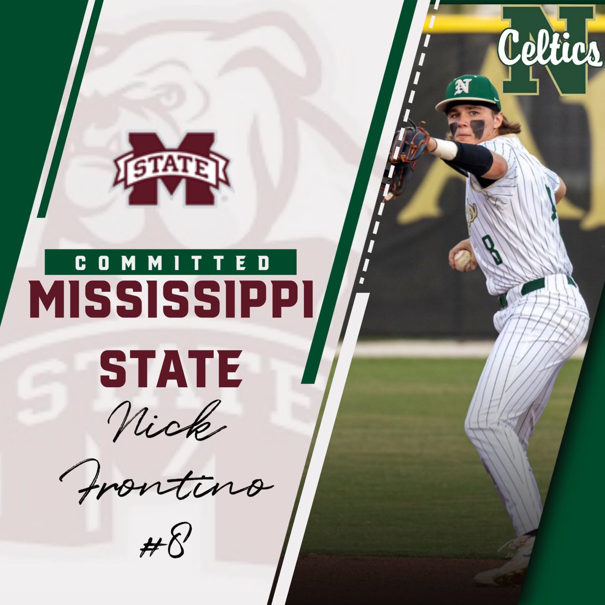 SJN Baseball (@sjn_baseball) on Twitter photo Congrats to Senior Nick Frontino on his commitment to continue his academic and athletic career at Mississippi State!
<a href="/SJNCeltics/">St. John Neumann HS</a> <a href="/Sjnceltics1/">Neumann Athletics</a> Congrats to Senior Nick Frontino on his commitment to continue his academic and athletic career at Mississippi State!
<a href="/SJNCeltics/">St. John Neumann HS</a> <a href="/Sjnceltics1/">Neumann Athletics</a>