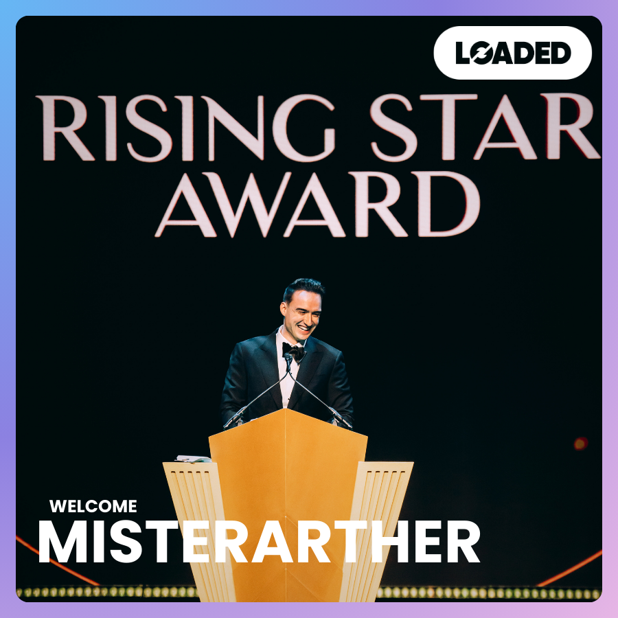 🌟Thrilled to announce that @MisterArther, fresh off winning the Rising Star Award, is joining the Loaded family!🌟

The future looks bright, and we’re excited to build it together!

📽️: twitch.tv/misterarther
▶️: youtube.com/c/Misterarther
📷: instagram.com/misterarther
📱: