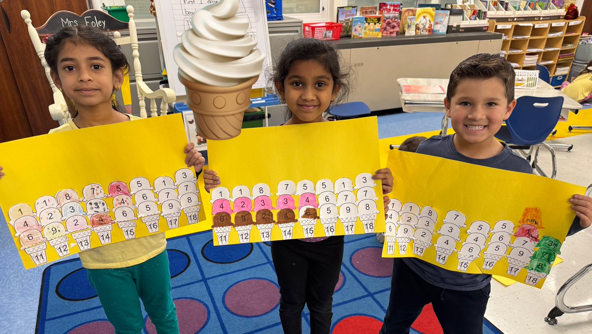 Sweet success adding 3 numbers! <a href="/CMSmtolive/">CMS Elementary School</a> <a href="/NicoleMusarra/">Nicole Musarra</a> 🍦