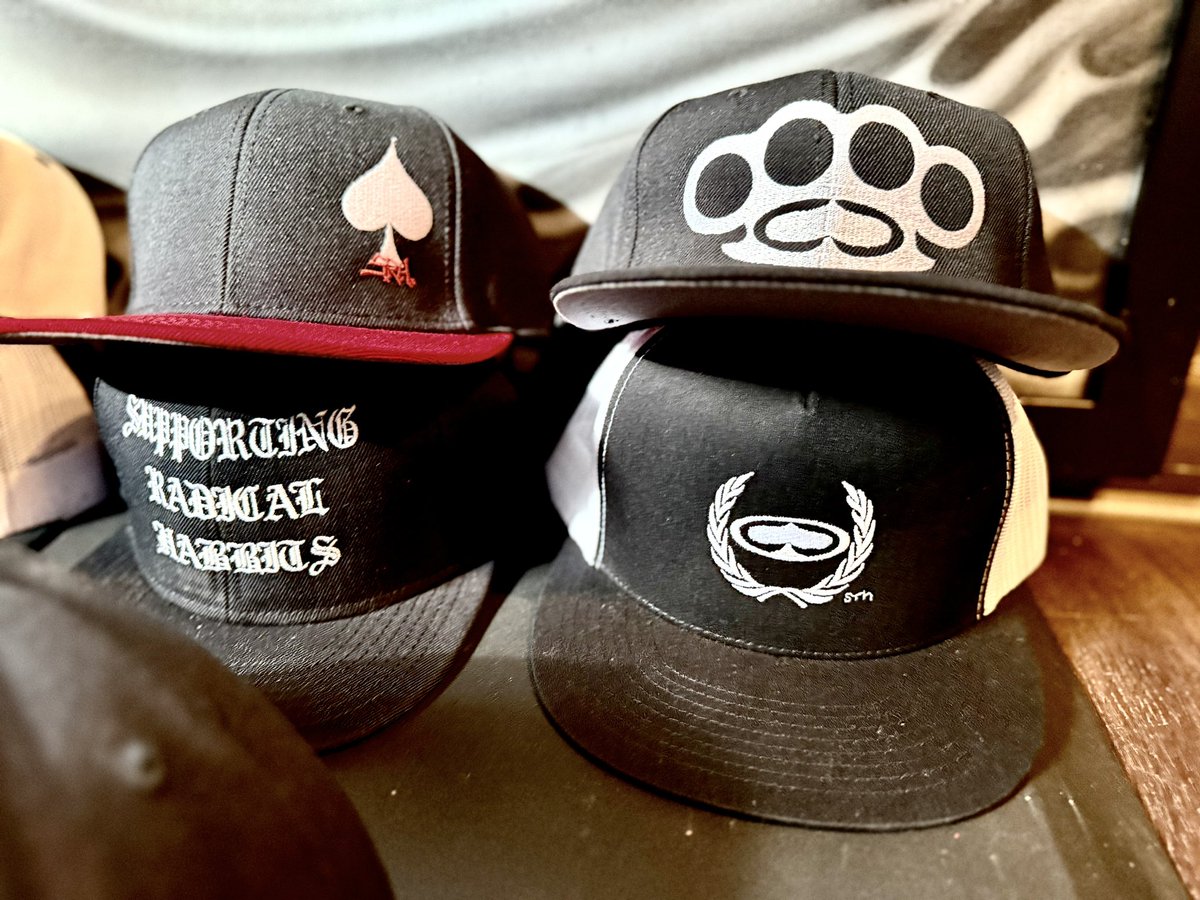SRHProductions's tweet photo. Hat sale ends tonight!! Last chance to get lids for a low as 20 bucks ♠️🤙🏼⚡️ https://t.co/HN1dE6WLVN https://t.co/MsAZylHnxR