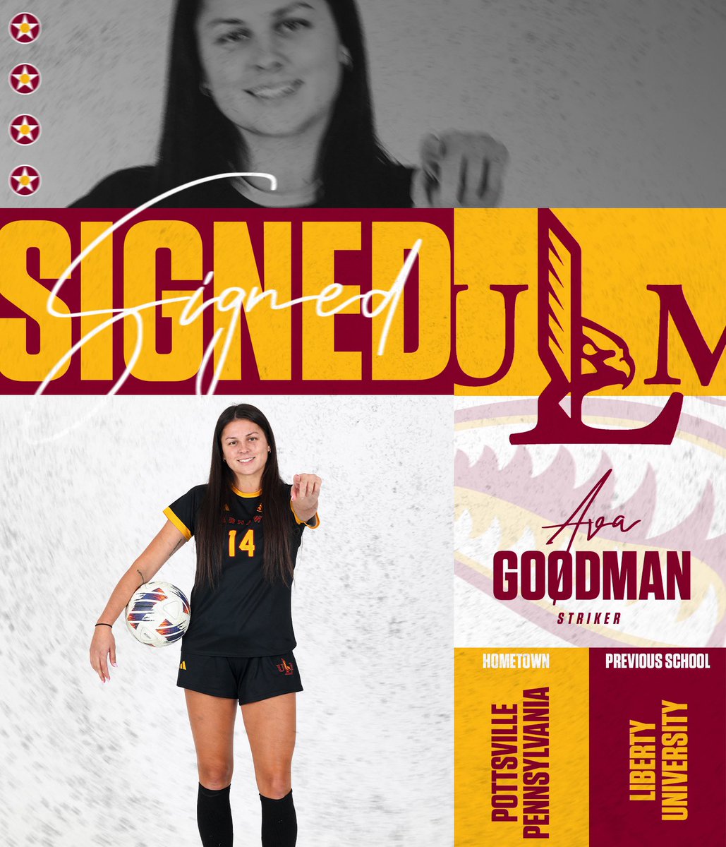 ULM Soccer (@ulm_soccer) on Twitter photo 🚨 BIG ANNOUNCEMENT 🚨
Please give a big Warhawk welcome to our latest signing <a href="/Avagoodman1411/">Ava Goodman</a> !! Ava will be joining us this spring from Liberty University. Let’s get to work!
#TheBestIsOnTheBayou 🚨 BIG ANNOUNCEMENT 🚨
Please give a big Warhawk welcome to our latest signing <a href="/Avagoodman1411/">Ava Goodman</a> !! Ava will be joining us this spring from Liberty University. Let’s get to work!
#TheBestIsOnTheBayou