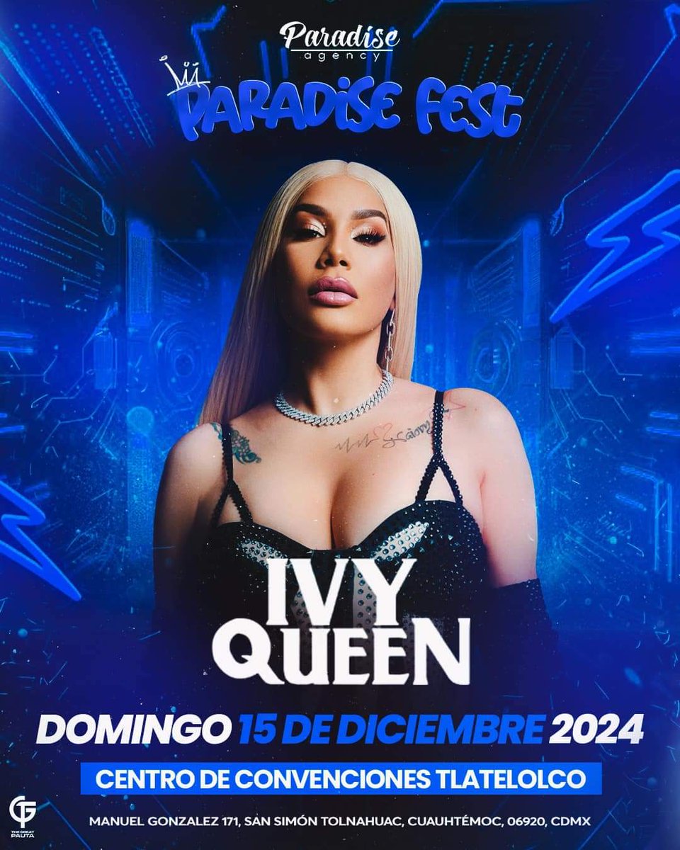 comunicandoconF's tweet photo. La reina del reggaeton Ivy Queen llega a la ciudad de México 🇲🇽 el próximo domingo 15 de diciembre para hacer vibrar con el old school una noche llena de perreo.

#ivyqueen #delaghetto #reggaeton #Concierto @IvyQueenDiva #perreo https://t.co/Nh9WsP9LNb