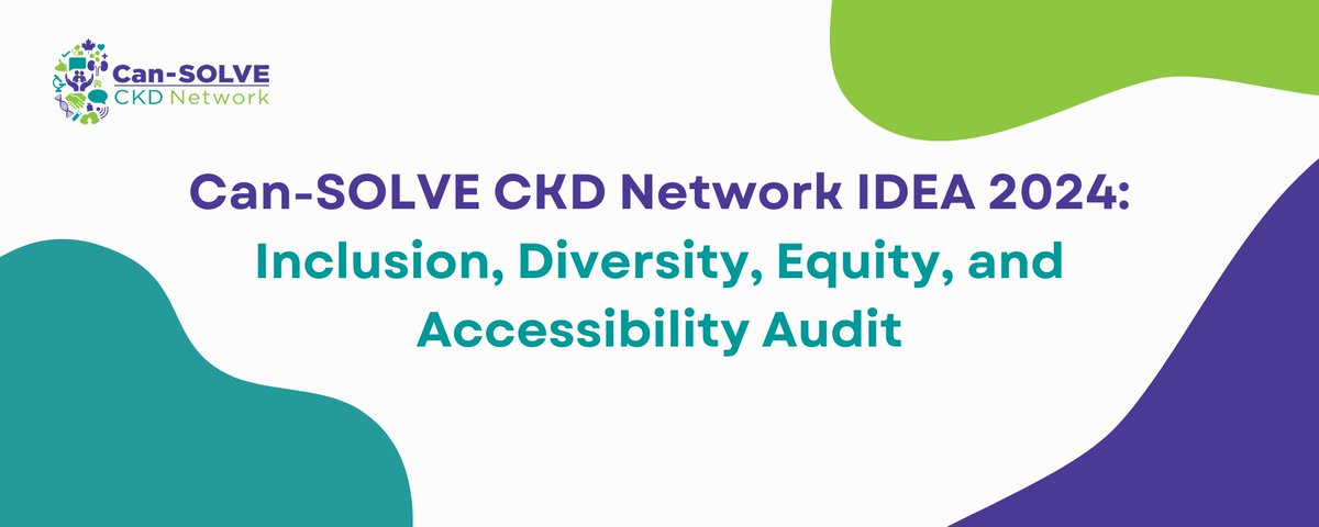 Can-SOLVE CKD Network - Le réseau Can-SOLVE CKD (@cansolveckd) on Twitter photo Embedding principles of Inclusion, Diversity, Equity, and Accessibility (IDEA) into <a href="/cansolveckd/">Can-SOLVE CKD Network - Le réseau Can-SOLVE CKD</a> operations and outcomes is a key priority for us. To understand the network’s existing IDEA strengths and future directions, we conducted a network-wide audit.
bit.ly/4itG98V Embedding principles of Inclusion, Diversity, Equity, and Accessibility (IDEA) into <a href="/cansolveckd/">Can-SOLVE CKD Network - Le réseau Can-SOLVE CKD</a> operations and outcomes is a key priority for us. To understand the network’s existing IDEA strengths and future directions, we conducted a network-wide audit.
bit.ly/4itG98V