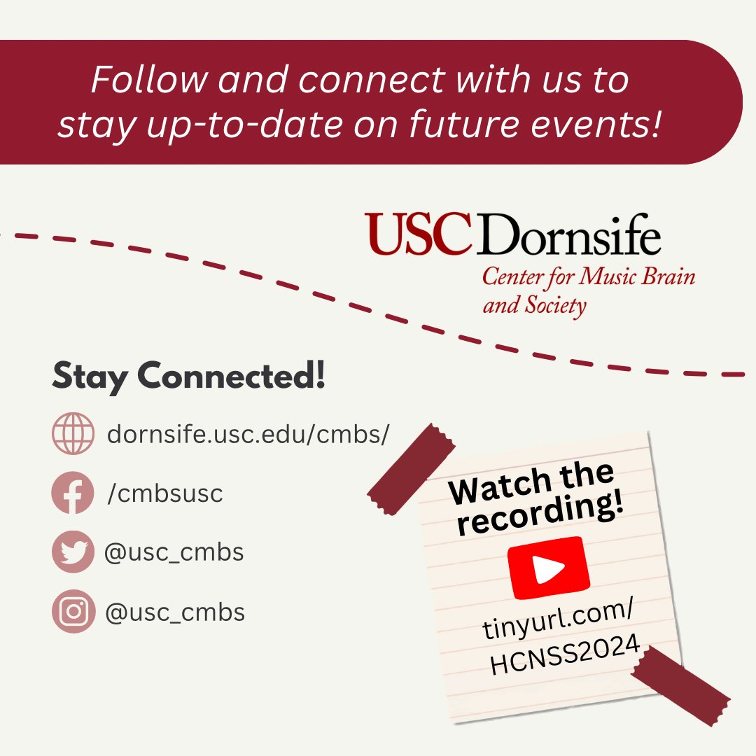 USC Center for Music, Brain and Society tweet media
