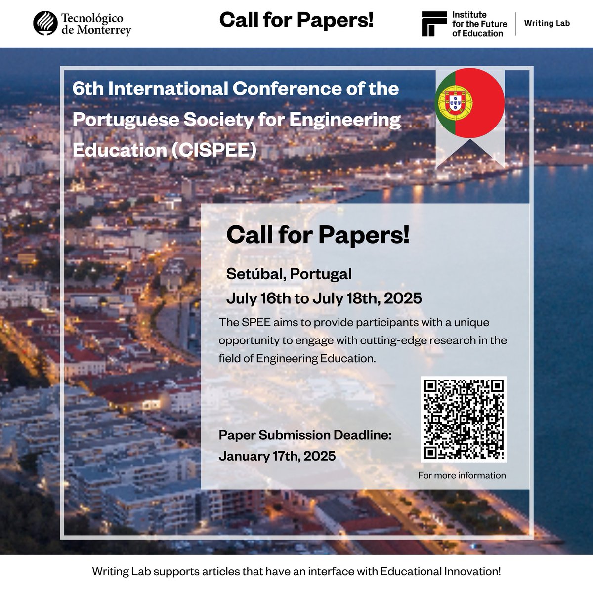 TecWriting's tweet photo. Call for papers!  
For financial and technical support, contact us at https://t.co/SrrcXA1I3T or writinglab@itesm.mx https://t.co/jwsrXedxjj