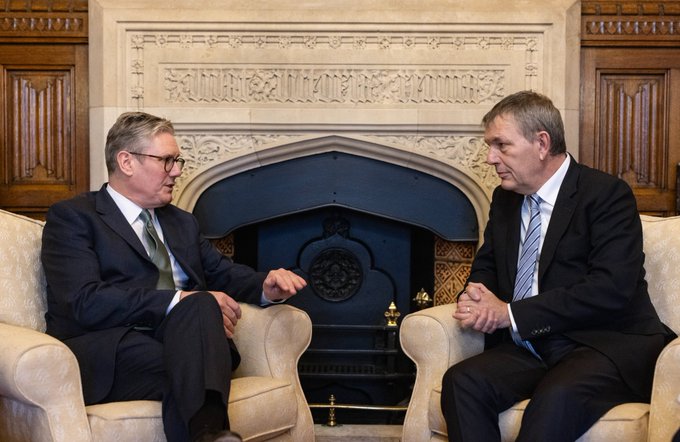 Prime Minister Keir Starmer meets UNRWA's Philippe Lazzarini