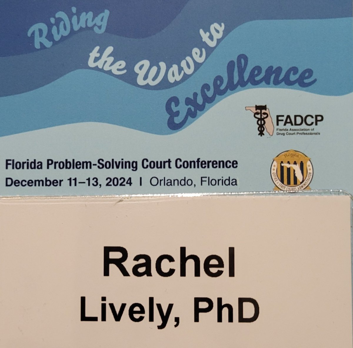 RLivelyPhD's tweet photo. I'm honored to be able to present on creating "A Trauma-Informes Approach to Accountability in Florida's Dependency Drug Courts" at the Florida Problem-Solving Court Conference. 
#MentalHealthMatters #AddictionRecovery #ProblemSolving https://t.co/ACqyDIoIYh