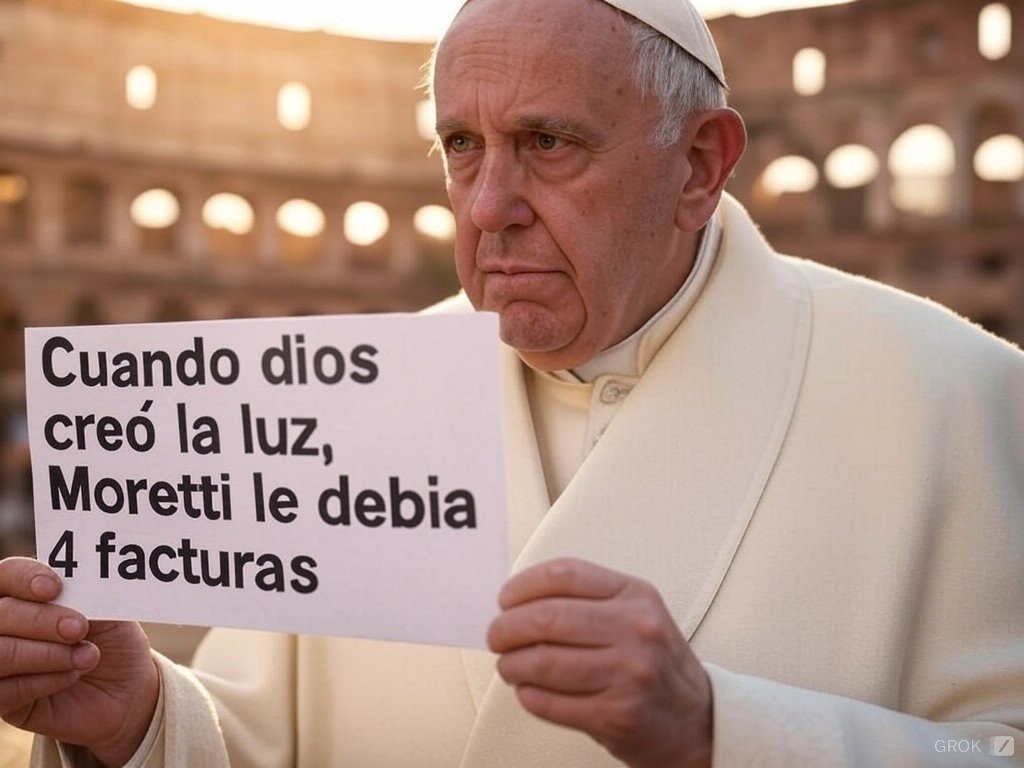 El papa Francisco tirando facts