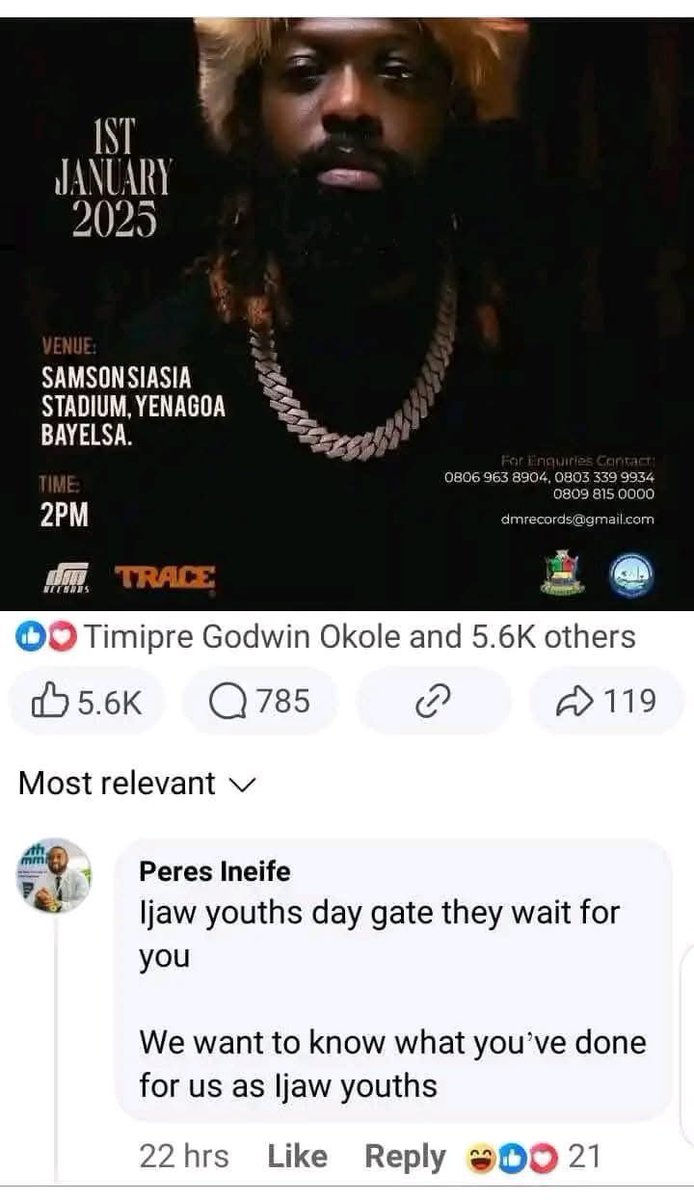 If these ones can openly threaten a Bayelsa Born Artist <a href="/timayatimaya/">Timaya</a> what wouldn't they do to strangers??

And we keep asking questions as Bayelsans, why we are so relegated to the 'over-barest' minimum.