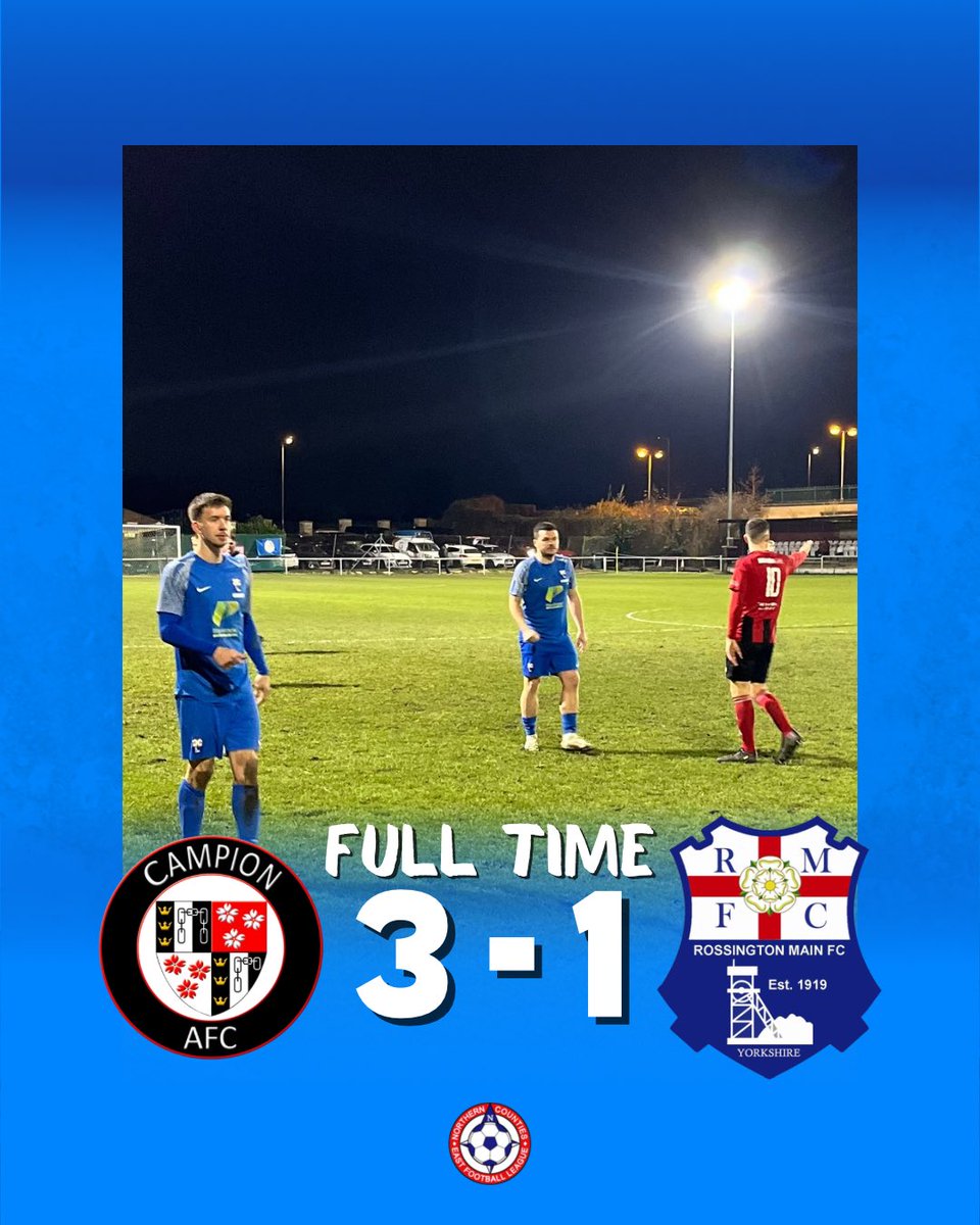 RMFC1919's tweet image. 𝗙𝗨𝗟𝗟 𝗧𝗜𝗠𝗘 ⏹️ | Not our evening on the road as we head back to South Yorkshire empty handed. Despite an opening goal from @NowakOlly, @CampionAFC then come back from behind under the lights of The 1st Glass UK Stadium in Bradford. 

🔴⚫️ 3 - 1 🔵

#UpTheRosso