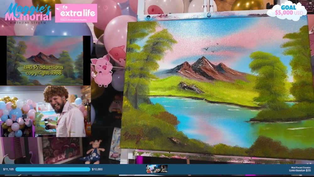 Also... Turns out I'm not bad at pretending to be Bob Ross for a few hours!