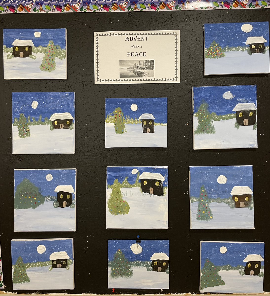 MrsGreensClass_'s tweet photo. Gr.2/3s exploring 'peaceful' acrylic paintings during Advent.
✝️💜✝️ https://t.co/nslvyD6Fdw
