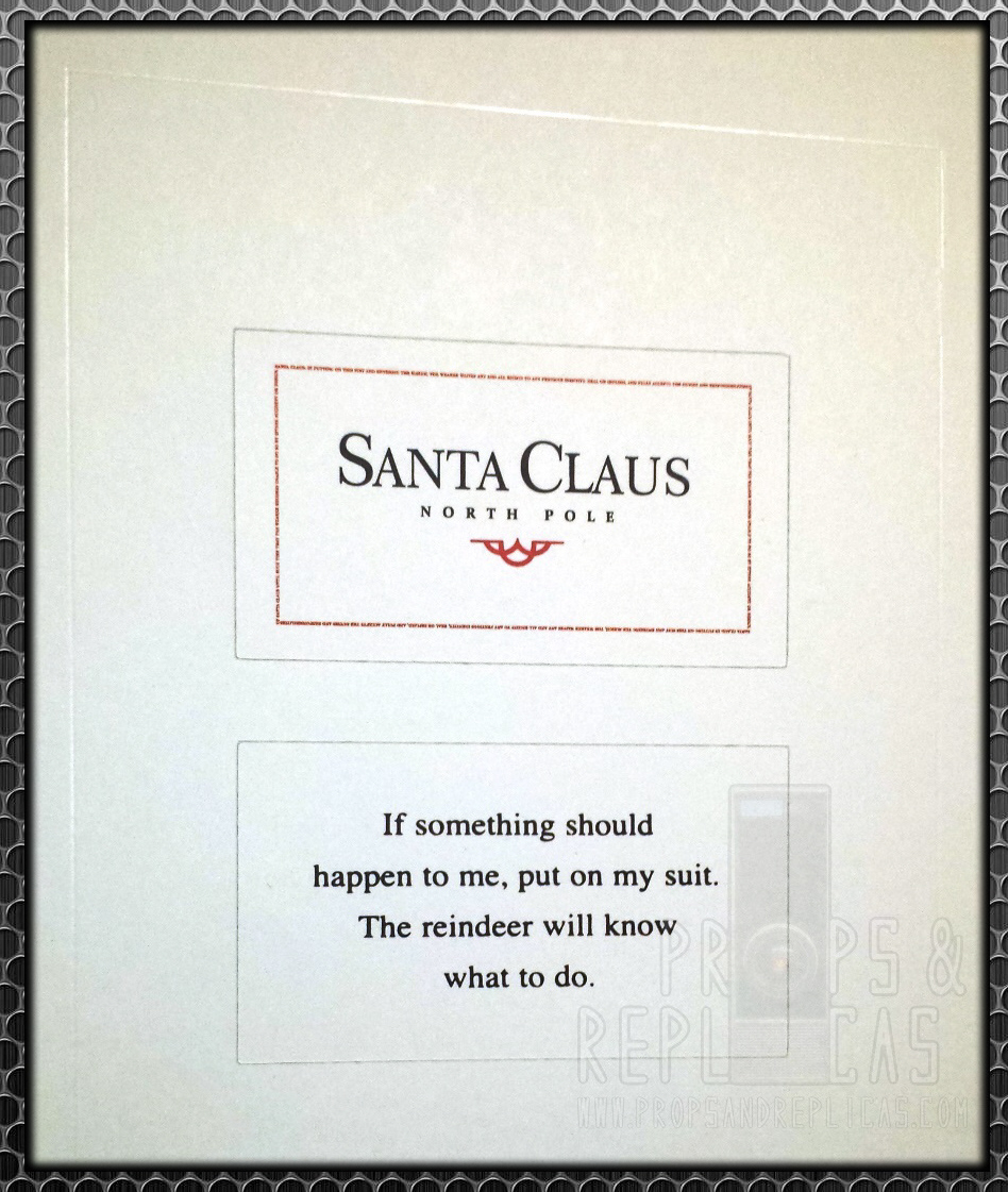The Santa Clause (1994) - Santa Claus Business Card Replica.
#propsandreplicas #props #prop #santaclause #santaclaus #therpf