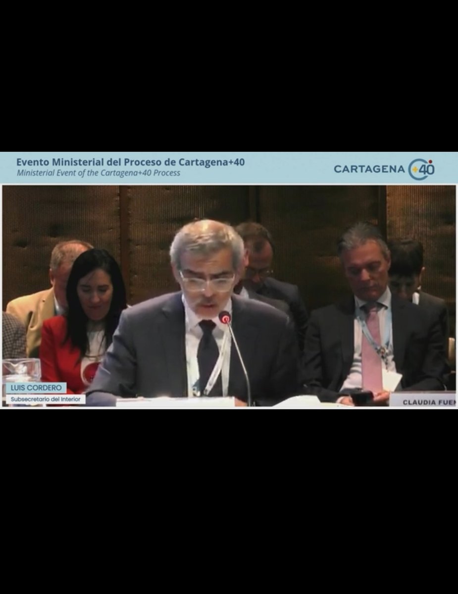 DDisplacement's tweet photo. "In the coming years, certain extreme weather conditions will be at the origin of people's displacement.’ – Luis Cordero, Undersecretary of the Interior, Chile 🇨🇱🌪️ A reminder of the urgent need for proactive solutions to displacement in the face of climate change #Cartagena40 https://t.co/Yt2xpexkml