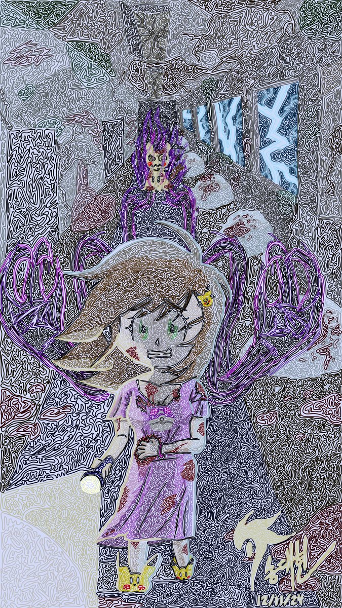 DaeStorm7's tweet photo. SA. 82. “Swirling from the Terror of Mimikyu”
12/??/2024
D - 4500x8000
Pre-Swirl: 04:22:45
Swirled Abstract: 07:37:07
Total: 11:59:52
Source: Original
#SwirledAbstract #Art #Pokémon #Mimikyu #Pikachu #Horror #AbandonedBuilding #Winter #Night #Storm https://t.co/7fdQ1RSKDM