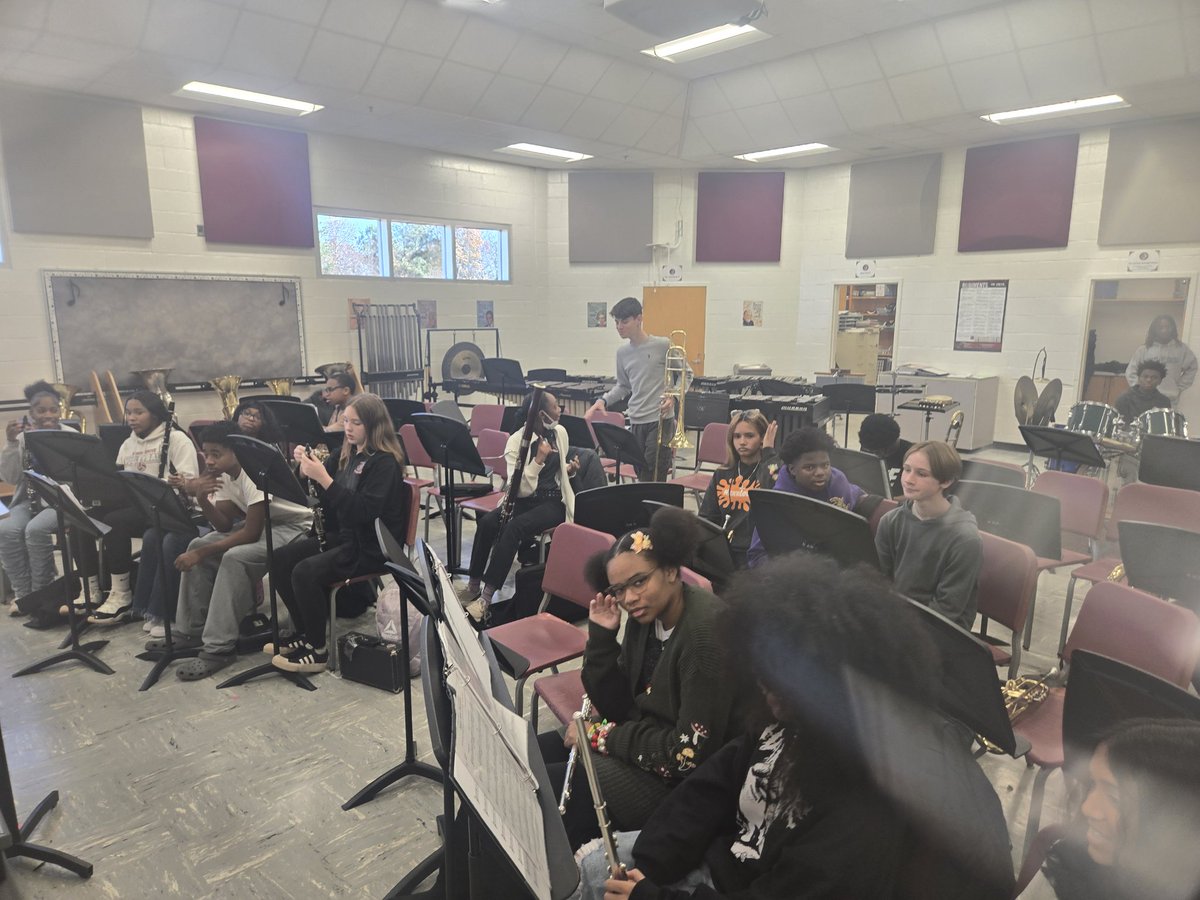 Great visits to 6th SS to see/hear presentations followed by a FINE Arts visit to band class to witness students being amazing. 
Go Wolverines!!