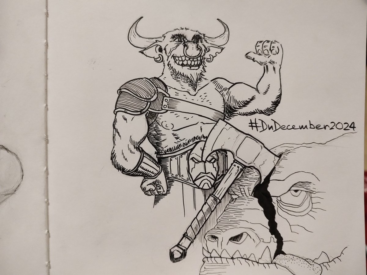 Green_Itch's tweet photo. Cocky Minotaur Barbarian for Day 9 of #DnDecember2024
#DnDecember #DnD #УкрАртПідтримка #украрт https://t.co/L5L8QJwPna