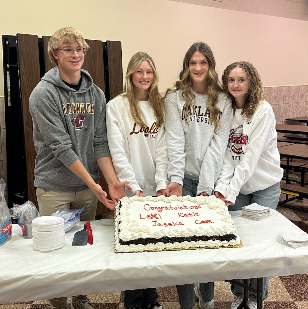 DCHS Athletics (@divinechildathl) on Twitter photo Congrats to, from left, Cam Niehaus (CMU, baseball), Lexi Hansen (Loyola, softball), Jessica Nelson (Oakland, softball), and Katie Modrzejewski (U-D, softball) who were honored today at a signing ceremony at Divine Child. Thank you for representing DC so well. <a href="/DivineChildSch/">Divine Child Catholic Schools</a> Congrats to, from left, Cam Niehaus (CMU, baseball), Lexi Hansen (Loyola, softball), Jessica Nelson (Oakland, softball), and Katie Modrzejewski (U-D, softball) who were honored today at a signing ceremony at Divine Child. Thank you for representing DC so well. <a href="/DivineChildSch/">Divine Child Catholic Schools</a>