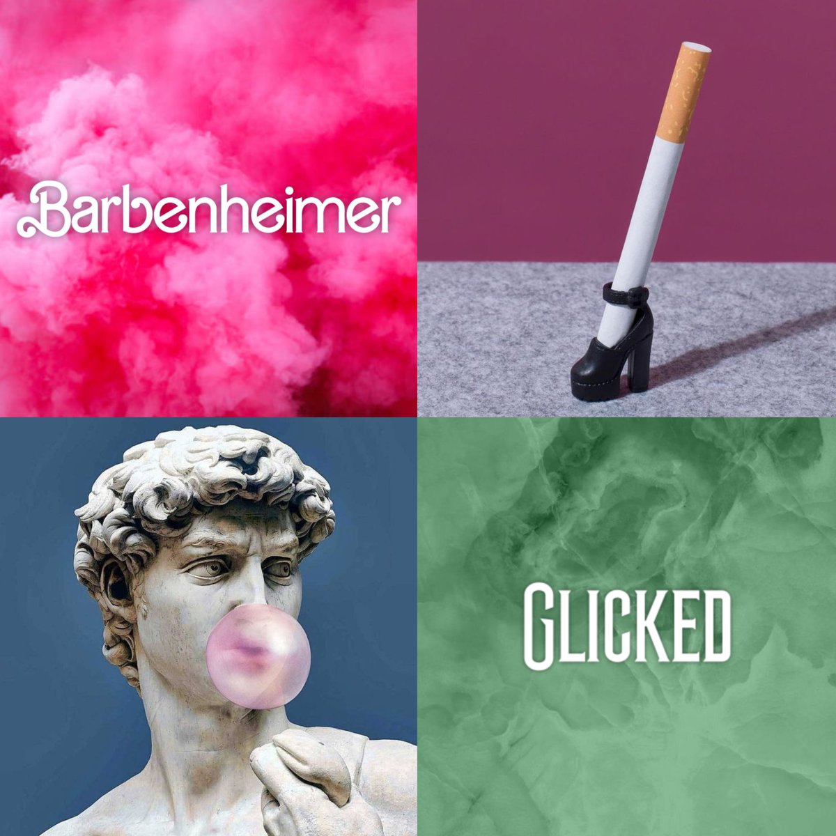 SuperCosplayLo1's tweet photo. #Barbenheimer 2023 × #Glicked 2024 💥👠🚬🫧⚔️🪄 https://t.co/vpo2j2Lopt