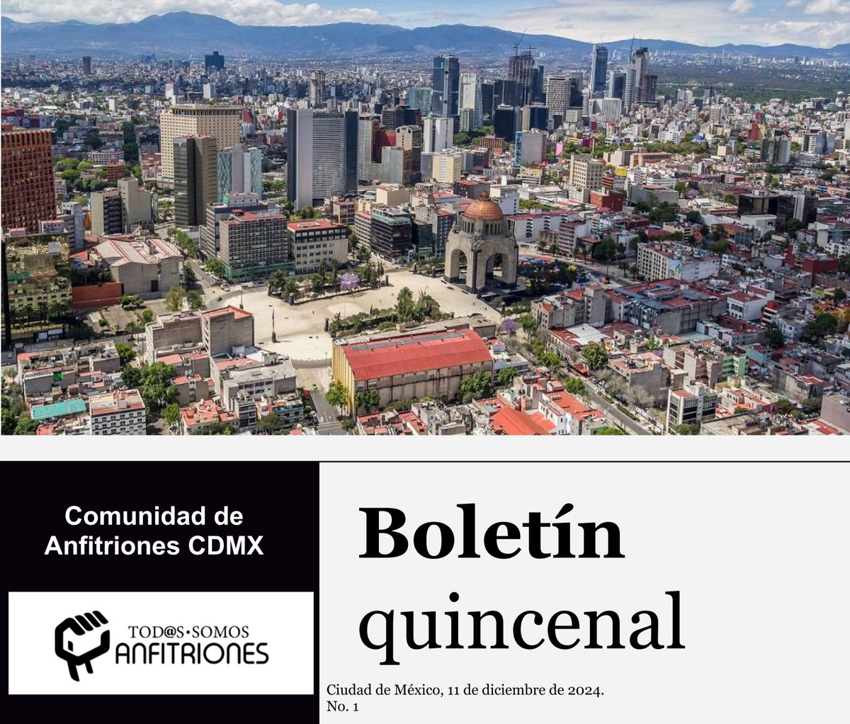 TSANFITRIONES's tweet photo. ✨ ¡El “Boletín Quincenal de Anfitriones CDMX” ya está aquí! ✨

📬 Cada dos semanas, te trae información clave, eventos exclusivos y tips que transforman nuestra comunidad en una fuerza activa 💪.

🚀 ¡Tú puedes ser parte del próximo número! ¡Descubre cómo en esta edición!

📩 ¡Ayúdanos a compartirlo!

📑Leer Boletín aquí: https://t.co/Z8CZDqRgLs

#BoletínAnfitrionesCDMX #TodosSomosAnfitriones #ComunidadDeAnfitrionesCDMX #LeyDeTurismoCDMX #DiNoAl50%