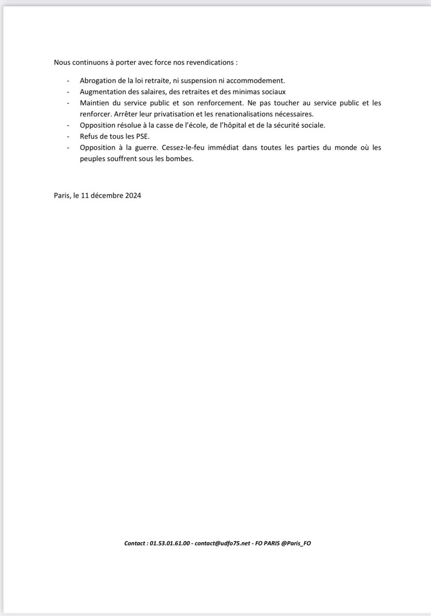 FO PARIS tweet media