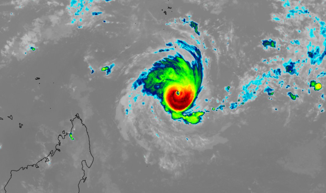 #Chido has strengthened into a powerful cyclone and has recently passed over the Agalega Islands, a dependency of Mauritius in the South Indian Ocean. Landfall possible over the northern tip of Madagascar on Friday.