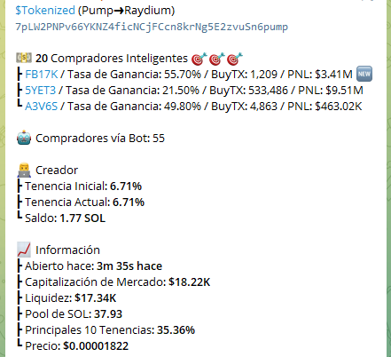 $Tokenized 

CA:
7pLW2PNPv66YKNZ4ficNCjFCcn8krNg5E2zvuSn6pump 

unirse grupo:
t.me/ToroGambles 

bot comprar:
t.me/dogeebot_bot?s…