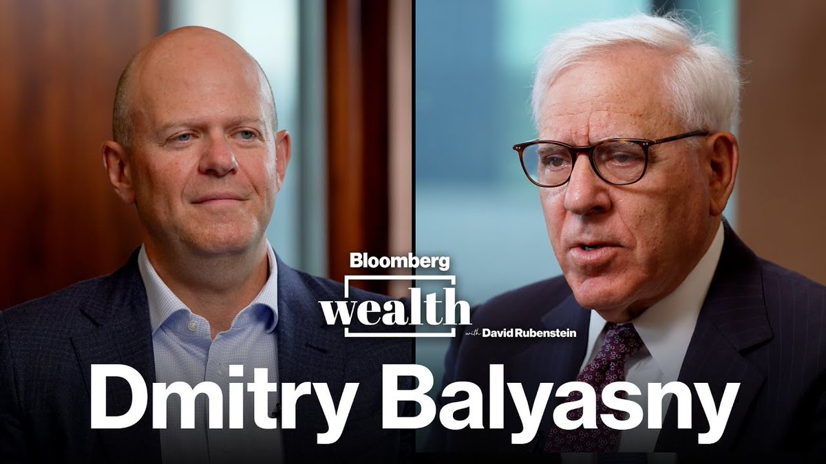 Dmitry Balyasny, founder and Chief Investment Officer of $20 billion multi-strategy hedge fund Balyasny Asset Management, speaks to David Rubenstein about running a 2,000-person firm, immigrating to the US from what is now Ukraine.
zurl.co/pUnVp