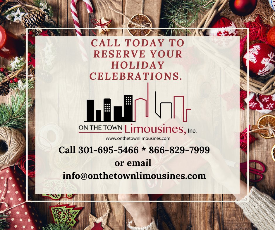 Onthetownlimos's tweet photo. #holidays are for #celebration! Book transport with us
#fredericksbestchauffeurs #transportation #fredericksbestlimos #limousineservice #giftidea #lighttour #shuttleservice #party #christmasparty #companyparty #holidayseason #perfectgift #corporateevents #corporate #maryland #DC https://t.co/TZ199g8rj7