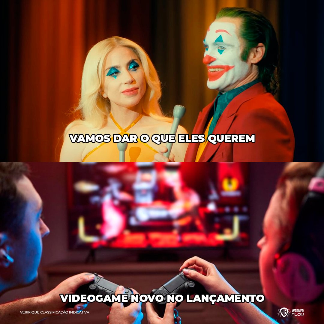 WarnerPlayBR's tweet photo. Arthur e Lee parecem saber exatamente o que você tá pensando e querem entregar o que todo mundo quer! Será que eles acertaram?🃏
#WarnerPlay #Coringa2 #CoringaDelírioaDois #JoaquinPhoenix #LadyGaga https://t.co/OoyjBsQXgR