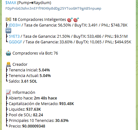 $MAX 

CA:
FDpPnbG3Whn3nEFfMKH9pBdDg25YTooGHT9gA85npump 

unirse grupo:
t.me/ToroGambles 

bot comprar:
t.me/dogeebot_bot?s…
