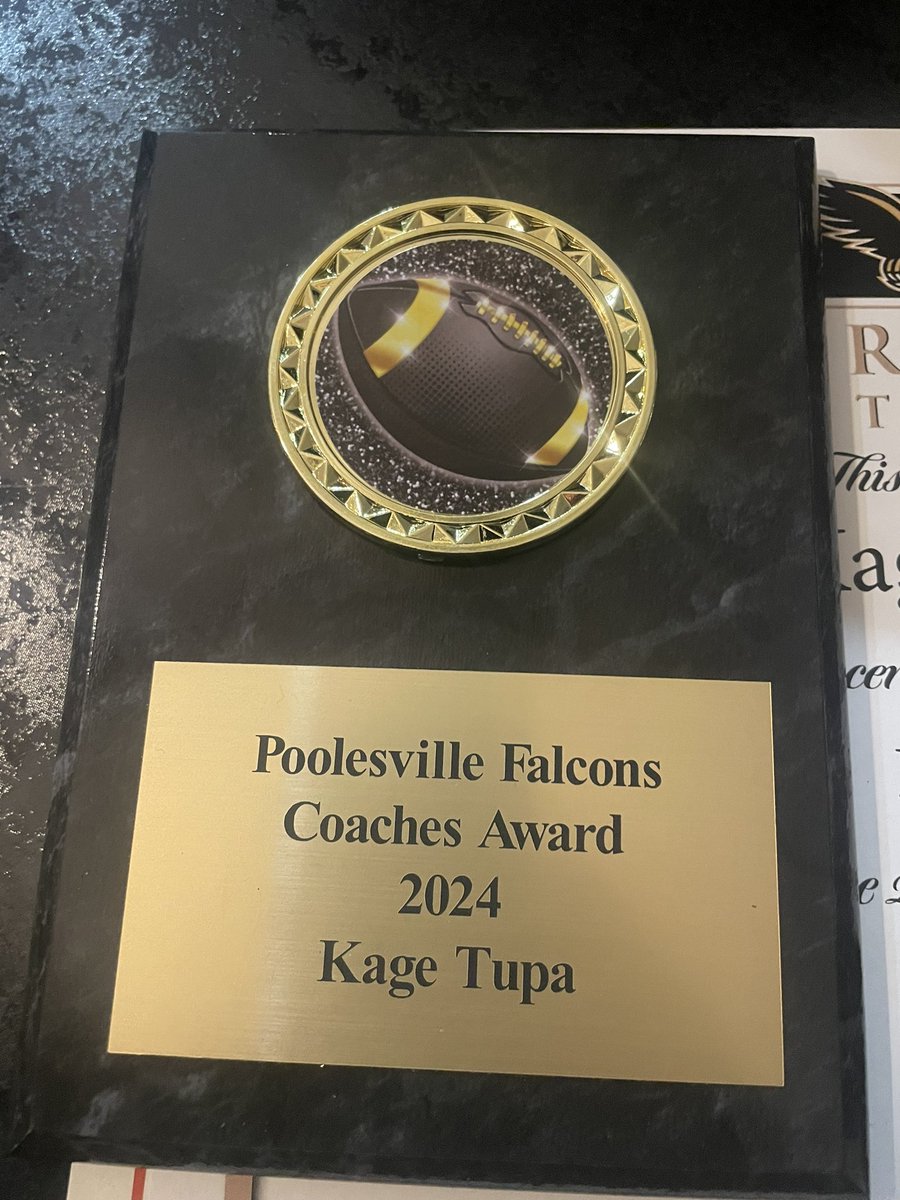 Got the coaches award also this season