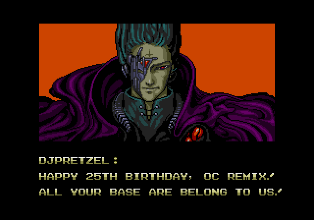 ocremix's tweet image. 🎂 HAPPY BIRTHDAY TO US!
OC ReMix = 25 YEARS OLD!

4,500 ReMixes later, video game music is STILL an art form!
♥️ if you agree!

• Discord: discord.gg/ocremix
• Forums: ocremix.org/community
• YouTube: youtube.com/ocremix
• SoundCloud: soundcloud.com/ocremix