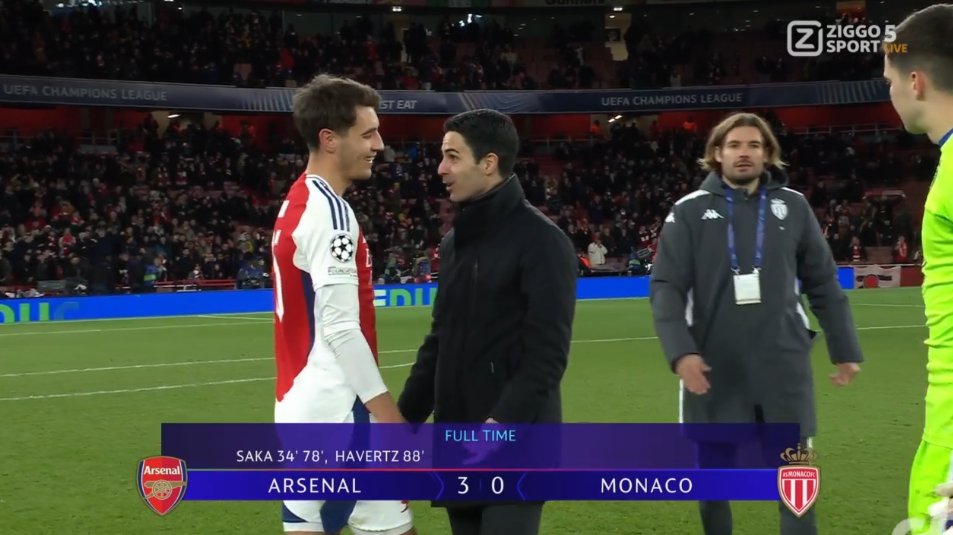 foet247europa's tweet image. FT Arsenal 3 Monaco 0 #UCL #ARSASM