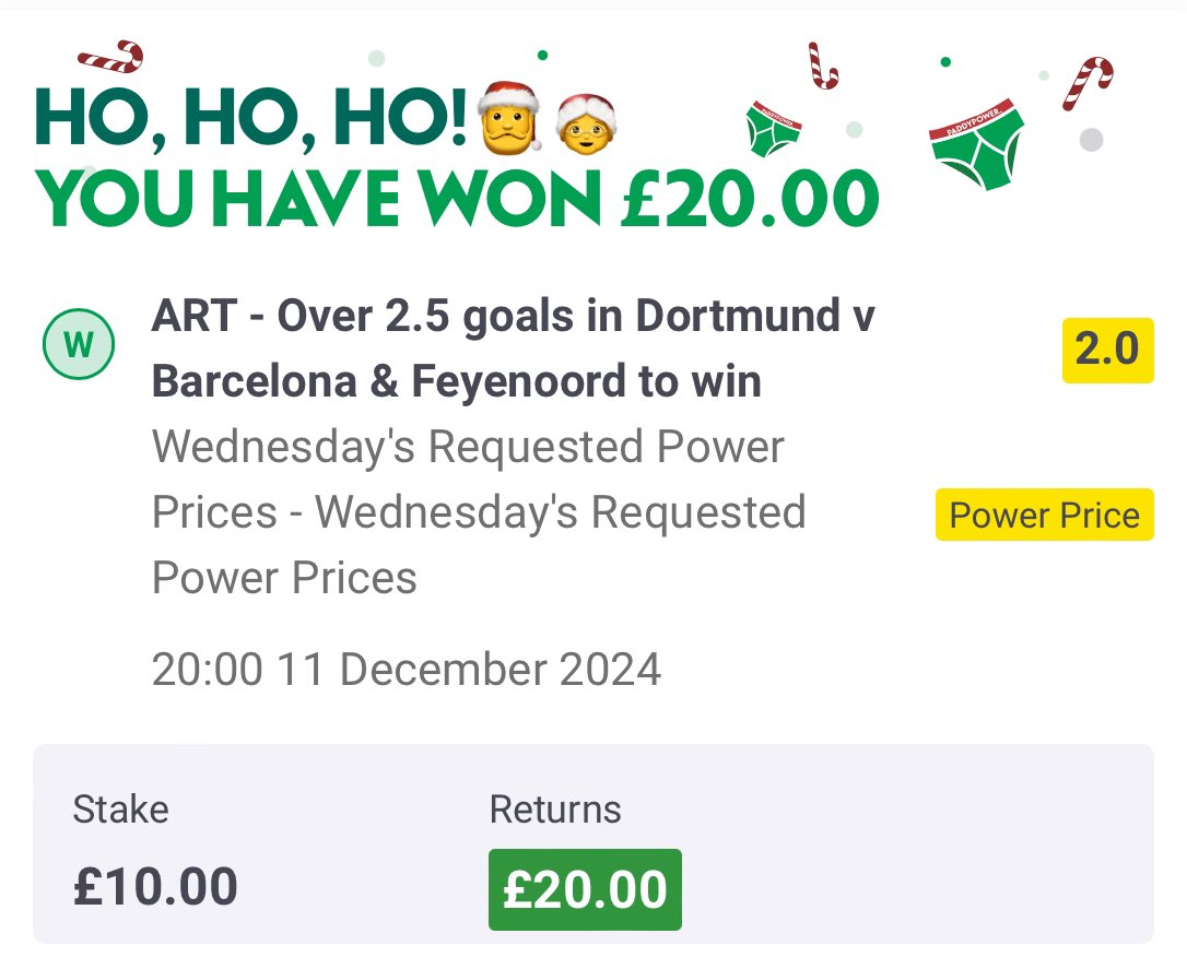 AndyRobsonTips's tweet photo. Money doubled, this flew in.

✅ Gem Bet on the early kick off
✅ Boosted Double on the late games

Didn’t get much luck with the other bets, but that’s gambling. https://t.co/pqBXJP8Wvn