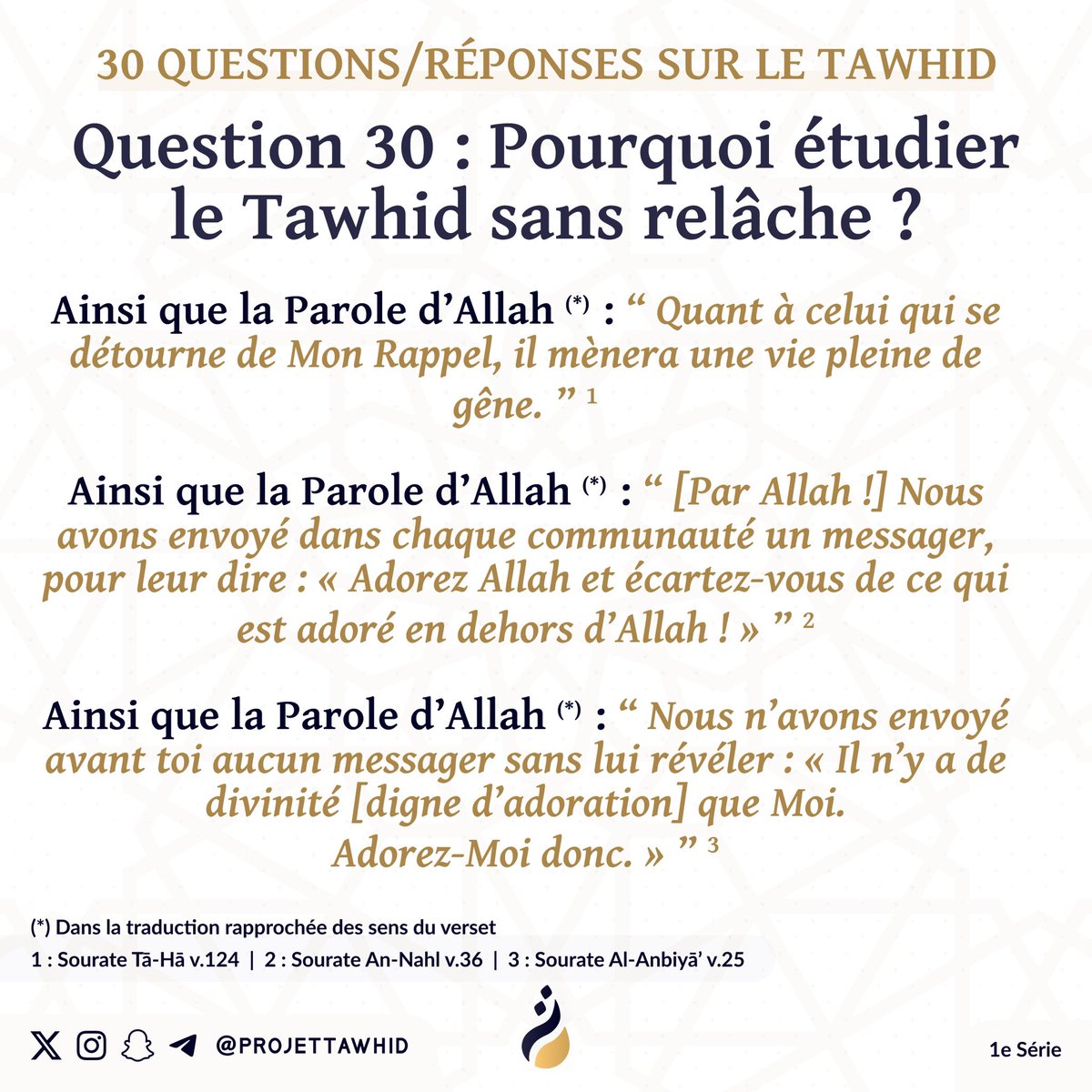 Projet Tawhid tweet media