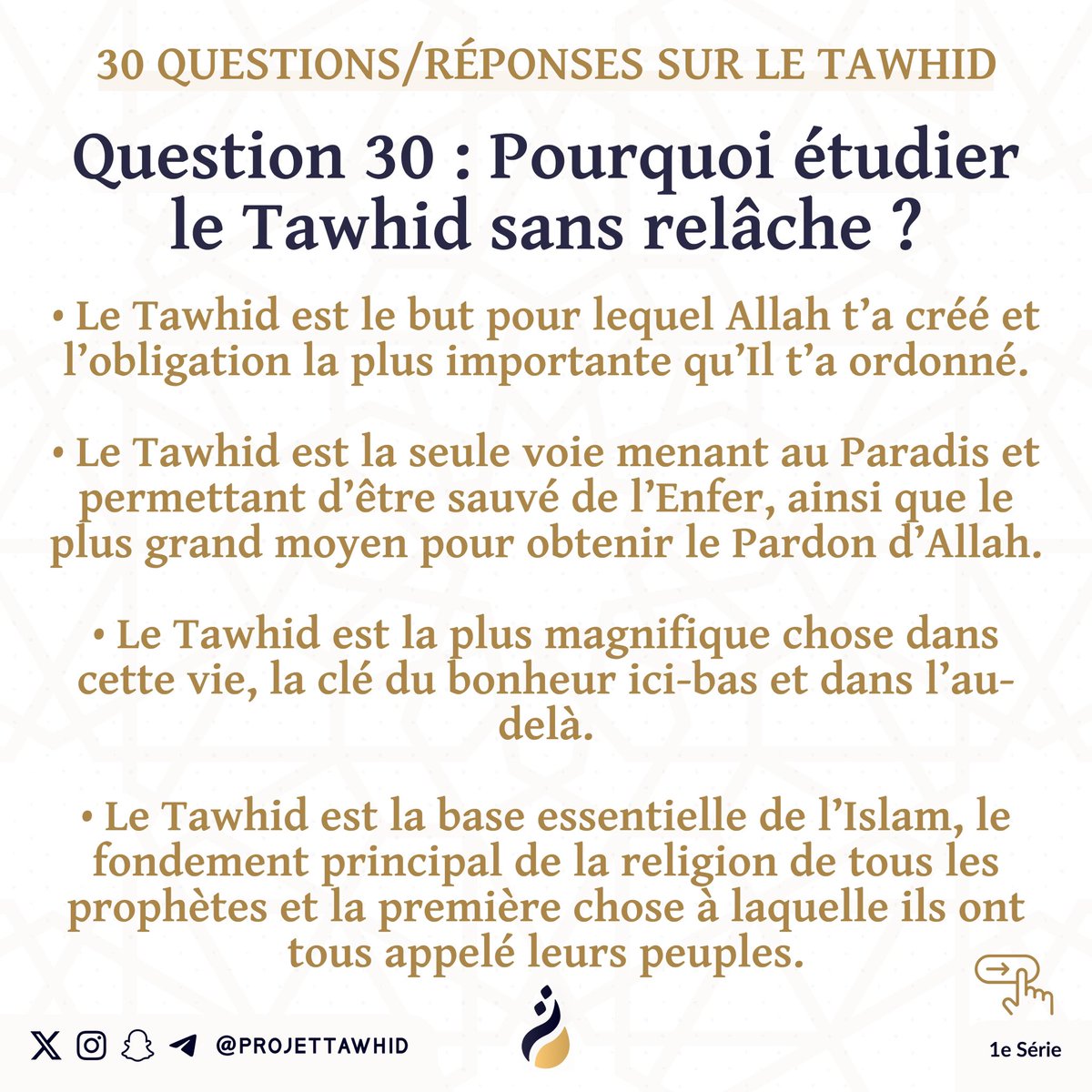 Projet Tawhid tweet media