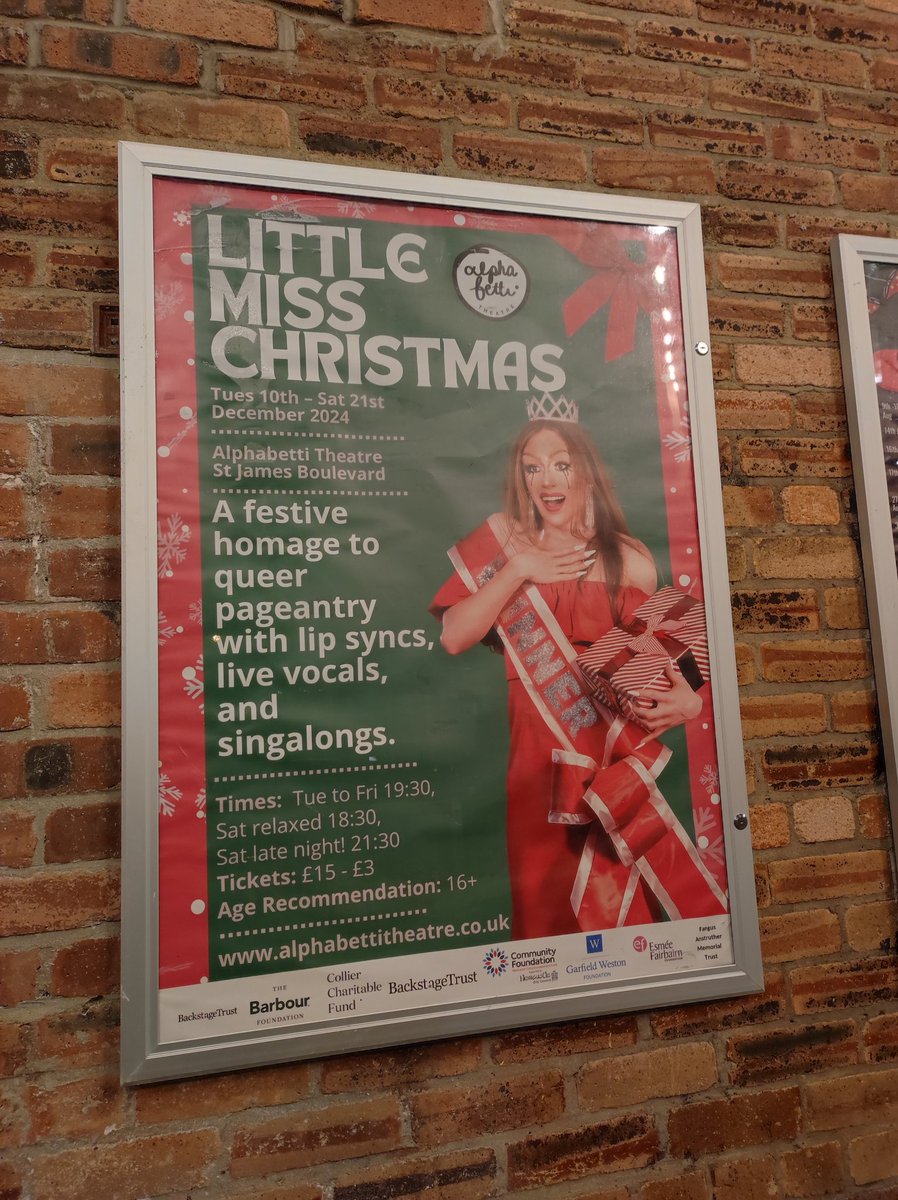 Tracey Sinclair (@thriftygal) on Twitter photo Little Miss Christmas <a href="/Alphabetti/">Alphabetti Theatre</a> is perfect if you want an alternative festive night out: a sequin-soaked singalong delight. Little Miss Christmas <a href="/Alphabetti/">Alphabetti Theatre</a> is perfect if you want an alternative festive night out: a sequin-soaked singalong delight.
