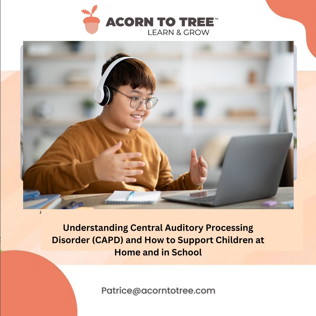 PatriceBadami's tweet image. &quot;Is your child facing challenges following directions or understanding conversations in noisy settings?  Discover how to support children with Central Auditory Processing Disorder (CAPD) at home &amp;amp; in school in our latest blog!  #CAP #CentralAuditoryProcessingDisorder   #IEP