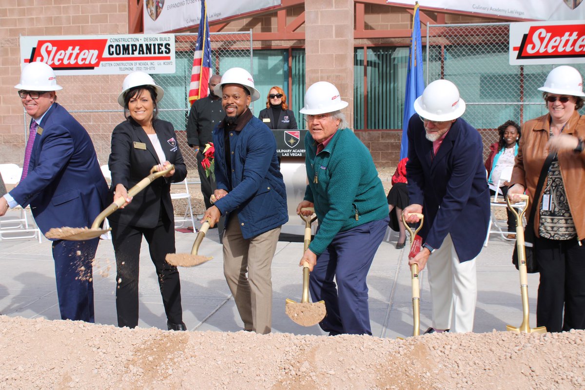 Excited to join <a href="/CulinaryLV/">Culinary Academy of Las Vegas</a> to break ground on their $25 million expansion! This project will boost training capacity by 35%, strengthening our workforce pipeline and creating more opportunities for Southern Nevada’s future.